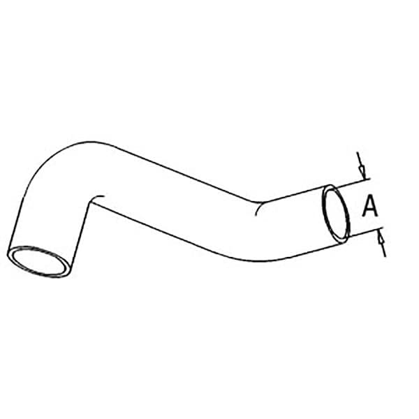 Aftermarket Upper Radiator Hose 1.5" I.D Fits John Deere 2630 R55262 - main